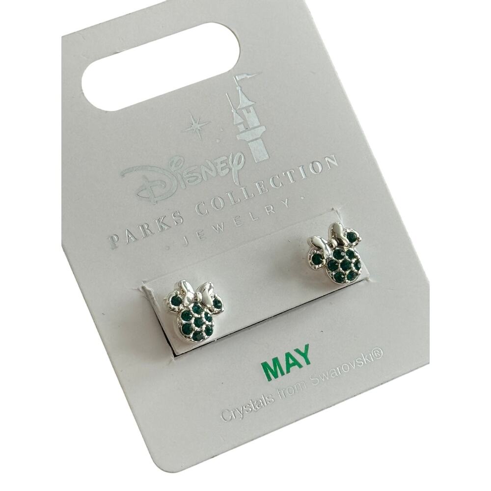 Swarovski Silver Minnie May Birthstone Earrings
